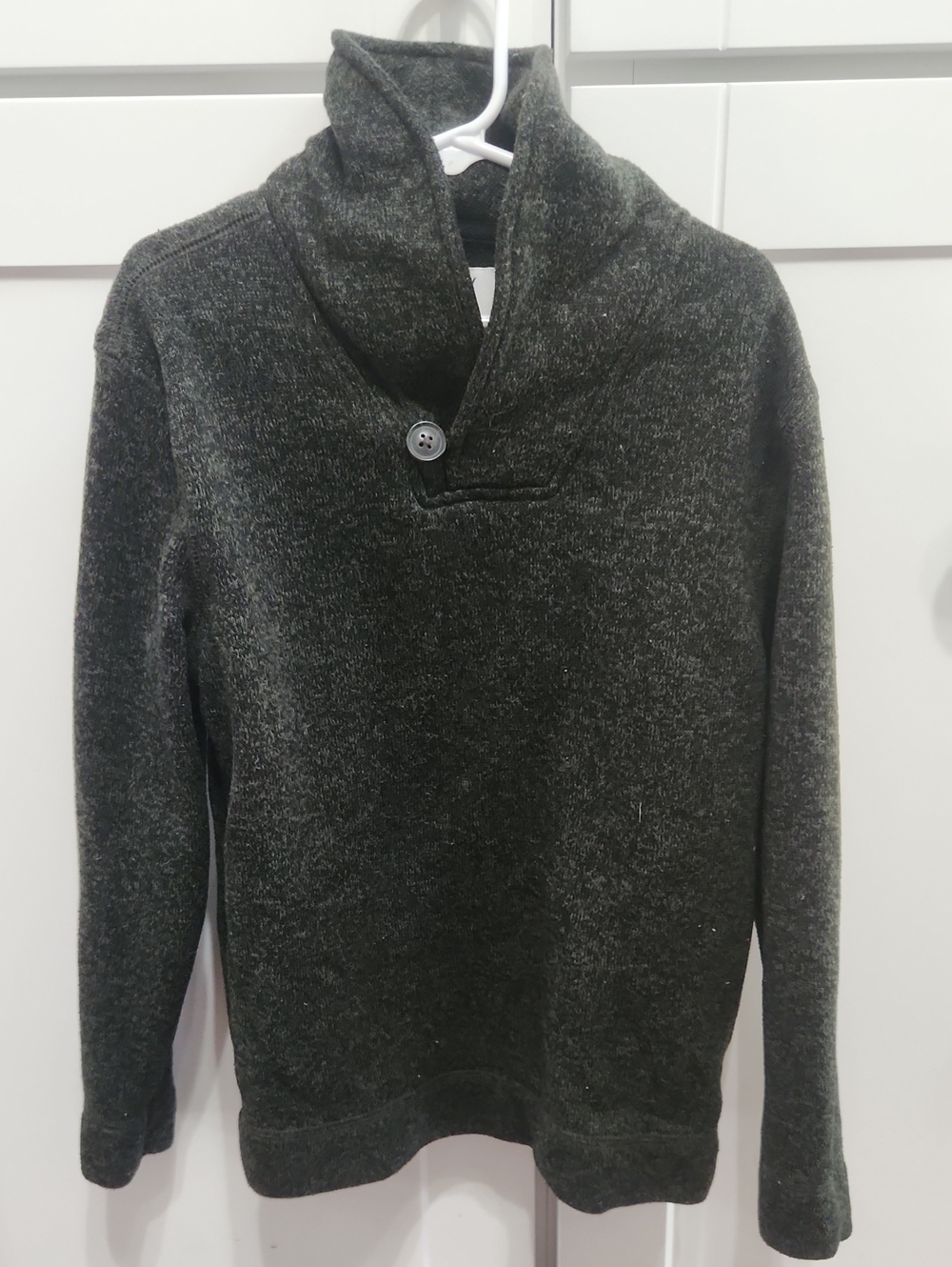 Old Navy Dark Charcoal Turtleneck Pullover with Button M/8